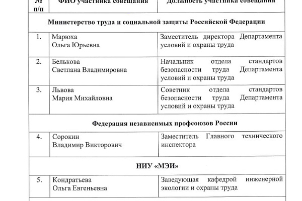 Директор Центра работ под напряжением принимает активное участие в совершенствовании законодательства с сфере охраны труда